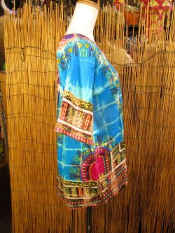 画像3: タイダイ染め＊アフリカンプリント＊ダシキ＊ＤＡＳＨＩＫＩ＊Ｍ