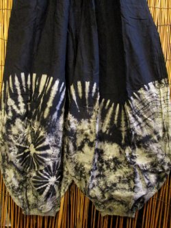 画像3: モノトーンタイダイ染め＊コットン素材＊ゆったりシルエット＊ビッグアラジンパンツ＊バルーンパンツ