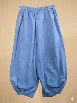 画像1: 無地＊コットン素材＊半端丈＊クロップドパンツ