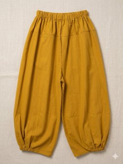 画像1: 無地＊コットン素材＊半端丈＊クロップドパンツ