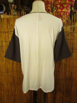 画像4: 切り替えカラー＊薄手＊コットン素材＊半袖＊プルオーバー