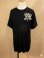 画像1: 黒色＊コットン素材＊抜染プリント＊ロータス＊半袖＊Ｔシャツ＊２ＸＬ (1)
