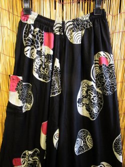 画像2: 和風プリント＊レーヨン素材＊ふんわり＊サルエルパンツ