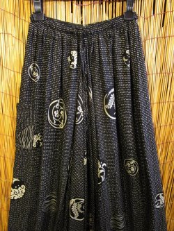 画像2: 和風プリント＊レーヨン素材＊ふんわり＊サルエルパンツ