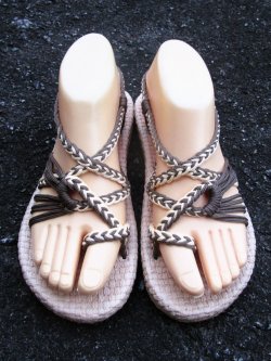 画像2: 【２３ｃｍ〜２３・５ｃｍ】ソフトタイプ＊編み編み＊紐サンダル