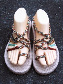画像2: 【２４・５ｃｍ〜２５ｃｍ】ソフトタイプ＊編み編み＊紐サンダル