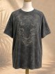 ストーンウォッシュ加工＊コットン素材＊タイガー＊ハンドペイント＊半袖Ｔシャツ＊ＸＬ