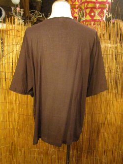 画像4: 無地＊薄手＊コットン素材＊半袖＊プルオーバー＊２ＸＬ