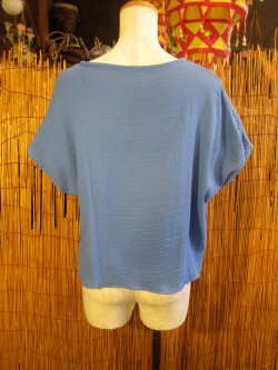 画像4: 無地＊Ｗガーゼコットン素材＊ポンチョ風＊プルオーバー