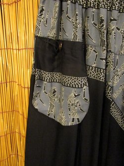 画像4: 壁画プリント＊レーヨン素材＊ふんわり＊サルエルパンツ