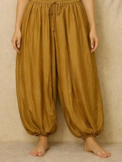 画像1: 無地＊レーヨン素材＊ふんわり＊アラジンパンツ