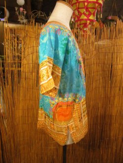 画像3: タイダイ染め＊アフリカンプリント＊ダシキ＊ＤＡＳＨＩＫＩ＊Ｌ