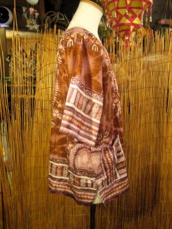 画像3: タイダイ染め＊アフリカンプリント＊ダシキ＊ＤＡＳＨＩＫＩ＊ＸＬ