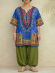 タイダイ染め＊アフリカンプリント＊ダシキ＊ＤＡＳＨＩＫＩ＊Ｌ