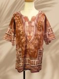 タイダイ染め＊アフリカンプリント＊ダシキ＊ＤＡＳＨＩＫＩ＊ＸＬ