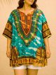 タイダイ染め＊アフリカンプリント＊ダシキ＊ＤＡＳＨＩＫＩ＊ＸＬ