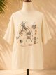 ココペリ＊ハンドペイント＊Ｗコットン素材＊ハーフスリーブ＊プルオーバー