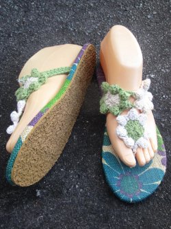 画像4: 【２４ｃｍ〜２４・５ｃｍ】ソフトタイプ＊お花＊編み編み＊ビーチサンダル