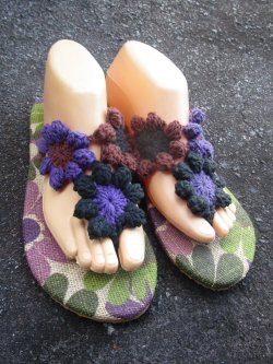 画像3: 【２４・５ｃｍ〜２５ｃｍ】ソフトタイプ＊お花＊編み編み＊ビーチサンダル