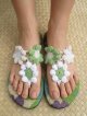 【２４・５ｃｍ〜２５ｃｍ】ソフトタイプ＊お花＊編み編み＊ビーチサンダル