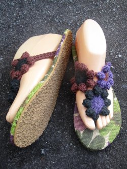 画像4: 【２４・５ｃｍ〜２５ｃｍ】ソフトタイプ＊お花＊編み編み＊ビーチサンダル