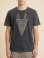 画像1: ストーンウォッシュ加工＊コットン素材＊キツネ＊ハンドペイント＊半袖Ｔシャツ＊Ｌ (1)