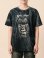 画像1: ストーンウォッシュ加工＊コットン素材＊ふくろう＊ハンドペイント＊半袖Ｔシャツ＊Ｌ (1)
