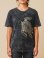 画像1: ストーンウォッシュ加工＊コットン素材＊ウミガメ＊ハンドペイント＊半袖Ｔシャツ＊Ｌ (1)