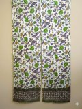 【１５０ｃｍ×８５ｃｍ】インド綿＊お花プリント＊暖簾＊のれん