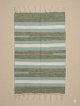 【５０ｃｍ×８０ｃｍ】コットン＆ポリエステル素材＊手織り＊シャトルラグマット