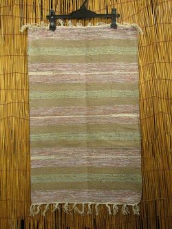 画像2: 【５０ｃｍ×８０ｃｍ】コットン＆ポリエステル素材＊手織り＊シャトルラグマット
