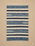【５０ｃｍ×８０ｃｍ】コットン＆ポリエステル素材＊手織り＊シャトルラグマット