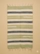 【５０ｃｍ×８０ｃｍ】コットン＆ポリエステル素材＊手織り＊シャトルラグマット