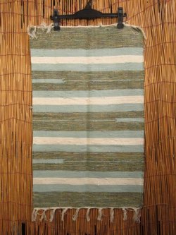画像2: 【５０ｃｍ×８０ｃｍ】コットン＆ポリエステル素材＊手織り＊シャトルラグマット