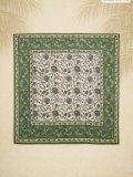 【１０３ｃｍ×１０３ｃｍ】インド綿＊お花プリント＊マルチクロス