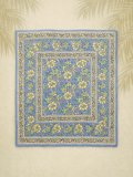 【１０６ｃｍ×１０２ｃｍ】インド綿＊お花プリント＊マルチクロス