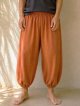 ストーンウォッシュ加工＊コットン素材＊半端丈＊クロップドパンツ