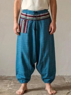 画像1: ゲリ生地＊コットン素材＊ふんわり＊サルエルパンツ