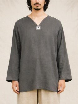 画像1: 無地＊薄手＊コットン素材＊長袖＊プルオーバー＊ＸＸＬ