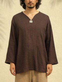 画像1: 無地＊薄手＊コットン素材＊長袖＊プルオーバー＊ＸＸＬ