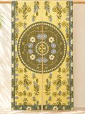 【１５０ｃｍ×８５ｃｍ】インド綿＊お花プリント＊暖簾＊のれん