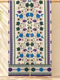 【１５０ｃｍ×８５ｃｍ】インド綿＊お花プリント＊暖簾＊のれん