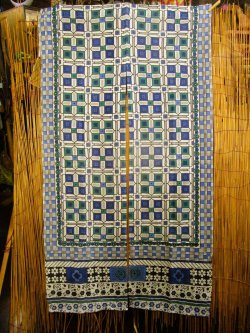 画像3: 【１５０ｃｍ×８５ｃｍ】インド綿＊レトロ調プリント＊暖簾＊のれん