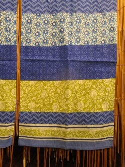 画像5: 【１５０ｃｍ×８５ｃｍ】インド綿＊レトロ調プリント＊暖簾＊のれん