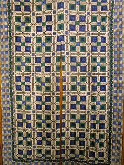 画像4: 【１５０ｃｍ×８５ｃｍ】インド綿＊レトロ調プリント＊暖簾＊のれん