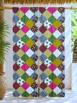 画像2: 【１５０ｃｍ×８５ｃｍ】インド綿＊レトロ調プリント＊暖簾＊のれん