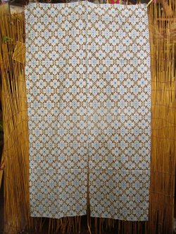 画像3: 【１５０ｃｍ×８５ｃｍ】インド綿＊レトロ調プリント＊暖簾＊のれん