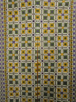 画像4: 【１５０ｃｍ×８５ｃｍ】インド綿＊レトロ調プリント＊暖簾＊のれん