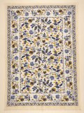 【２２０ｃｍ×１５０ｃｍ】インド綿＊お花プリント＊マルチクロス