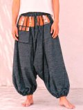 ナガ族＊コットン素材＊ふんわり＊サルエルパンツ